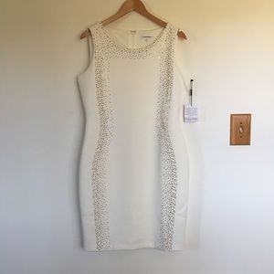 NWT Studded Scuba Sheath Dress, 14